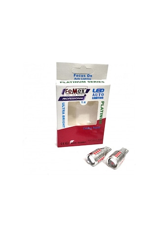 Femex Platinum Mercekli Kırmızı T15 W16w 3035 Chip 18smd 10w Led Ampul Femex Femex Platinum Mercekli Kırmızı T15 W16w 3035 Chip 18smd 10w Led Ampul Femex