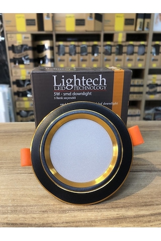 50 Ad 5watt 3 Renk Spot Siyah Gold Kasa Beyaz-günışığı-ılık Beyaz