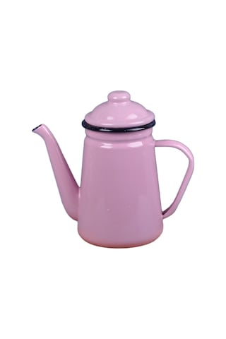 Suntek Magideal Emaye Çaydanlık Su Süt Isıtıcı Soba Ev Mutfak Açık Pembe