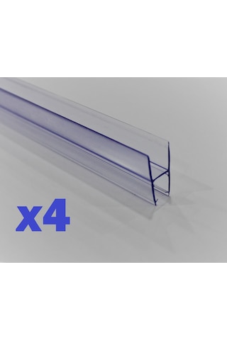 Cam Balkon 8 Mm Şeffaf Fitil Büyük H 4 Adet 150 Cm