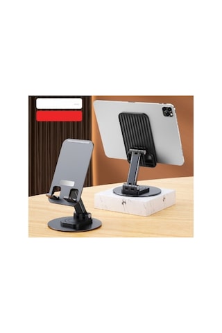 Katlanabilir Telefon Tablet Tutucu Stand GRİ