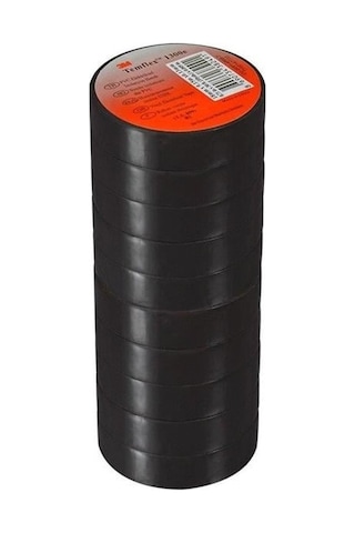 Temflex 1300e Siyah 10'lu Paket Pvc Izole Bant 0.13x19x0.13mm