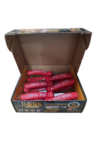 Boss 160 Mm Gümüş 85638 Oksit Kargaburun Kırmızı İzole 6 Adet