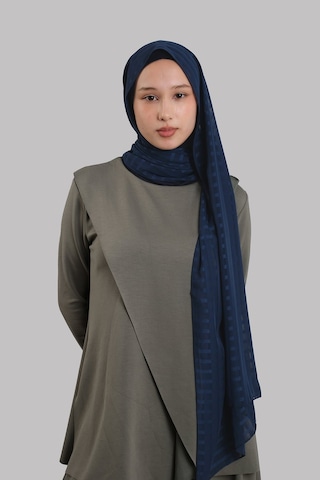Hürrem Bone Laci Pratik Hazır Geçmeli Şal Desenli Şifon Hijab Boneli 2415 02