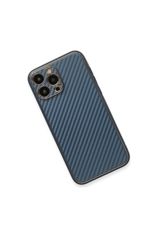 Apple iPhone Uyumlu Uyumlu 13 Pro Kılıf Coco Karbon Silikon - Mavi