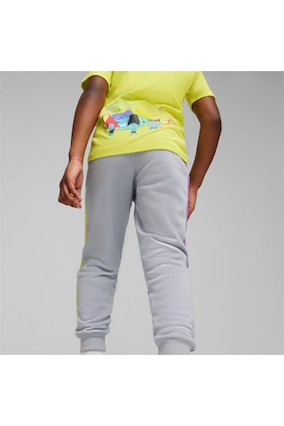 Puma X Trolls T7 Track Unisex Çocuk Eşofman Altı Gri