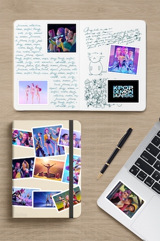 Kpop Demon Hunters 1 Telefon Laptop Bullet Journal Yapışkanlı Folyo Sticker Paketi 20adet Çok Renkli
