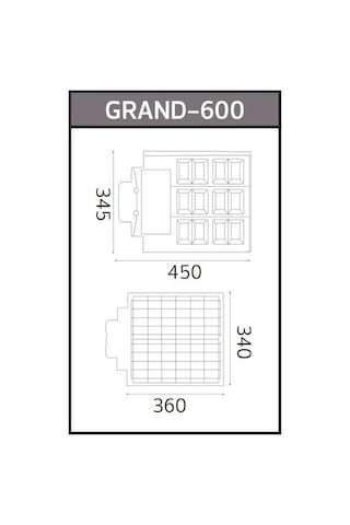 Horoz 074 009 0600 Grand 600 6400k Beyaz Işık Solar Sokak Lambası