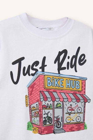 Defacto Oversıze Baskılı Tişört Erkek Bebek H4437a526smwt34 Beyaz-wt34