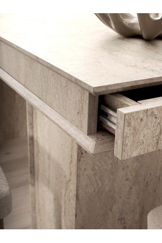 Traverten Mdf Masa Kum