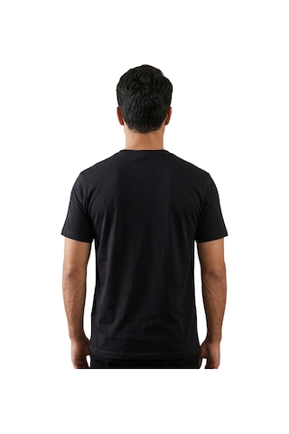 Cazador 44165 Siyah Erkek Bisiklet Yaka Tshirt