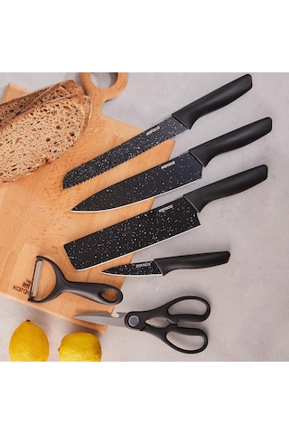 Black Stone 6 Parça Bıçak Seti Genel