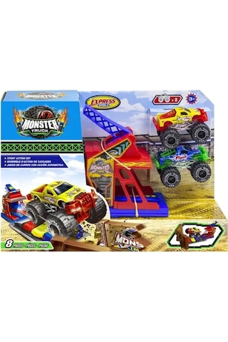 Express Wheels Die Cast Metal Araçlı Fırlatma Rampası