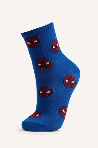 Defacto Marvel Lisanslı Spıderman 3lü Pamuklu Uzun Çorap Erkek Çocuk H2323a8nskr1 Çok Renkli-kr1