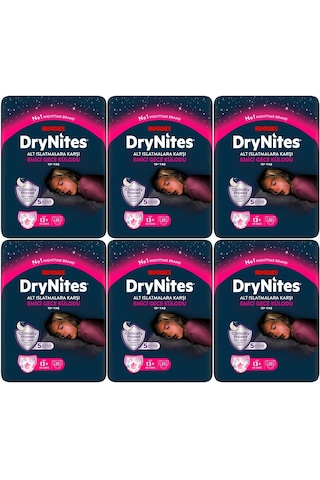 Drynites Emici Gece/külot Bez Kız 13+ Yaş 48-60kg Xl 120 Adet XL 6'lı