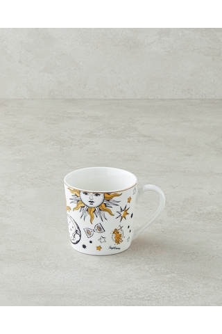 English Home Talisman Spirit New Bone China Yılbaşı Kupa 370 Ml Siyah-beyaz-gold Siyah-beyaz-gold