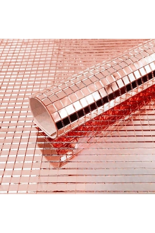 Kare Bronz Cam Mozaik Fayans Çıkartmaları El İşi Kare Cam Fayans