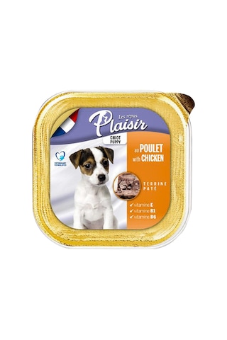 Plaisir Tavuklu Etli Pate Konserve Yavru Köpek Maması 150 G