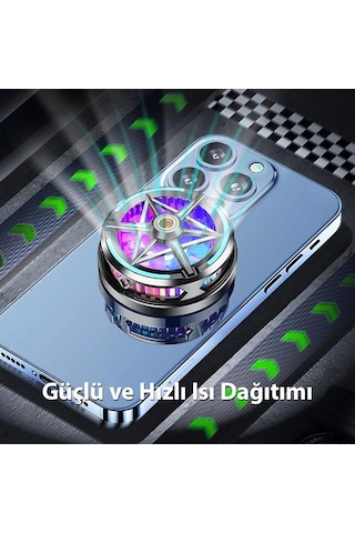 Coofbe Kasırga Tipi Magsafe Telefon Soğutma Fanı Radyatör Soğutucu Apple Uyumlu iPhone 12 13 14 15 Pro Max