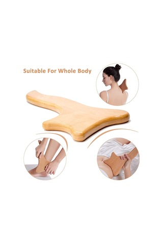 Ahşap Lenf Drenaj Aleti Gua Sha Masaj Aleti Ahşap Terapi Masaj Aleti Sırt, Kollar Ve Bacaklar İçin Selülit Karşıtı Masaj Aleti Çok Renkli