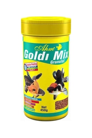Ahm Goldi Mix Granulat Balık Yemi 1000 Ml