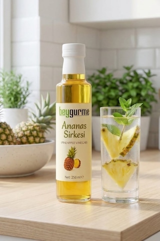 Ananas Sirkesi 250ml Pestisit Analizli