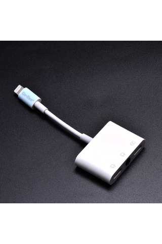 Go Des GD-UC018 Lightning Kulaklık - Şarj - 3.5 mm Aux Dönüştürücü Adaptör - ZORE-257775