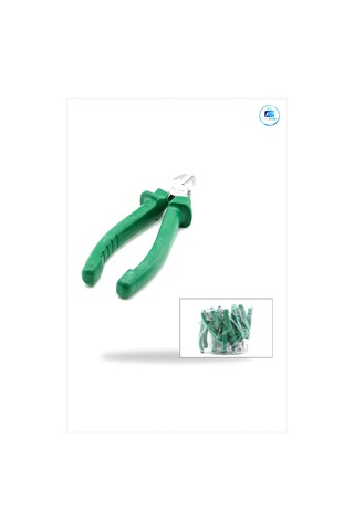 Yan Keski 160 Mm Saplı Yeşil Alaşımlı Çelik Kesme Ağzı Kaymaz Kau