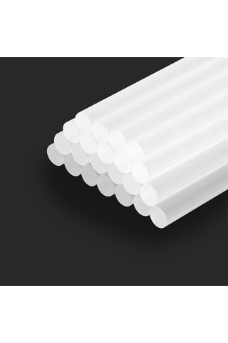 Workpro Wp432002 11x200mm Sıcak Silikon Tabancası İçin 50 Adet Şeffaf Yedek Silikon/mum