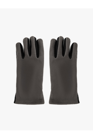 Koton Polar Eldiven İki Renkli Antrasit 6wam50034aa