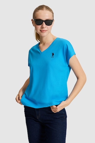 U.S. Polo Assn. U.s. Polo Assn. Kadın Kobalt Tişört Basic 50323541-vr077