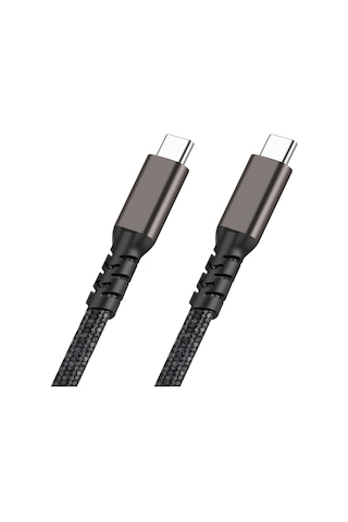 Siyah 2.jenerasyon Type-c To Type-c Usb3.2 Pd Data Kablosu 100w 20gbps 4k 60hz 0.5 Metre