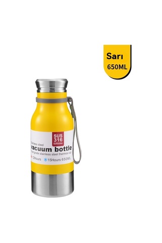 3 Paslanmaz Çelik Termos Bardak Sarı