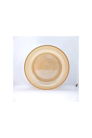 5dm Paris Cam Salata Kâsesi, Meyve Sunum Tabağı, Dekoratif Gold Renk