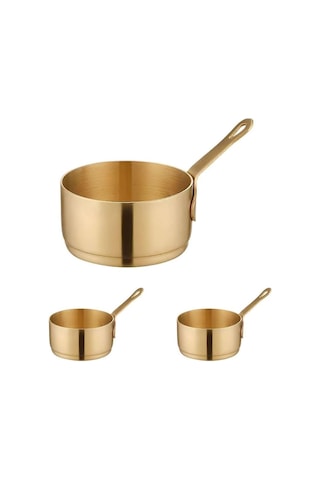 Lexroo 3 Adet 304 Çelik 60 Ml Mini Sosluk Kahvaltılık Ketçap Mayonez Sos Kabı 632sr-3 Çok Renkli