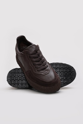 FAST STEP Hakiki Deri Erkek Casual Ayakkabı 723ma118 Kahve
