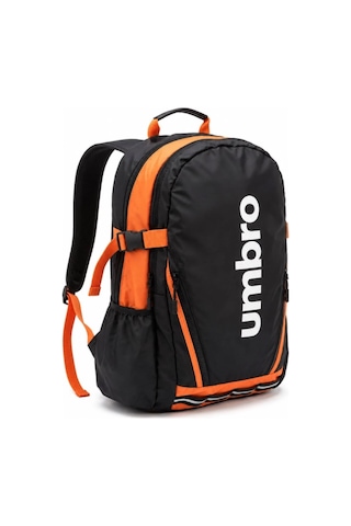 Umbro Cleo Backpack Siyah/turuncu Su İtici, Reflektörlü Spor Sırt Çantası, Okul Çantası - Tt0044