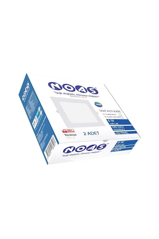 Noas Sıva Altı Led Spot Beyaz Gövde 6w 3000k Kare Yl13-0601 Sarı Işık