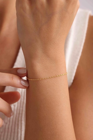 14 Ayar Altın Halat Bileklik 1.25 Mm Sarı Altın