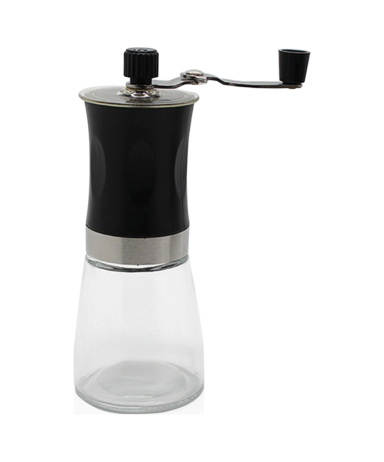 Xiyyadms Stahl Ve Cam El Coffee Değirmeni - Kahve Öğütü İçin Manuel Siyah/ Kahverengi Seçenekli Siyah