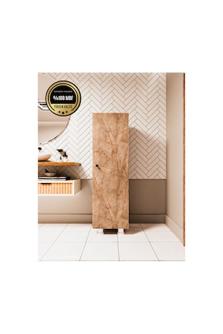 Elox Banyo Dolabı Raflı Farklı Tasarım Gri