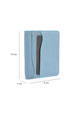 Ziya, Unisex Hakiki Deri Kartlık 1539852z02 Mavi 1539852z02 210 Mavi