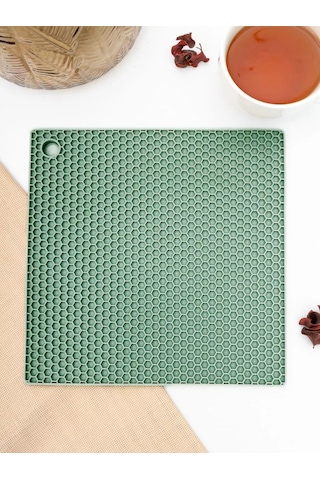 Arrıchi Sıcak Yemekler İçin Mutfak Silikon Standı 228362811 Açık Yeşil