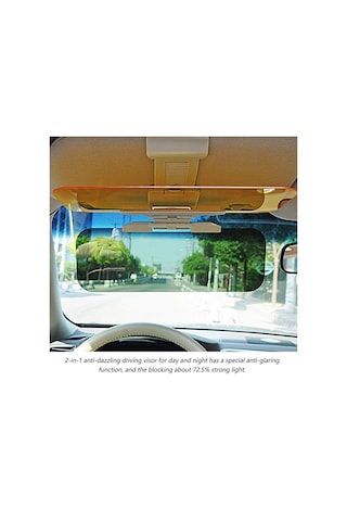 Cbtx 2'si 1 Arada Araba Gündüz Ve Gece Güneşlik Göz Kamaştırmayan Dayanıklı Güneş Koruma Araç Ön Camı Güneşlik