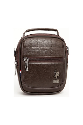 Us Polo Assn 8416 Erkek El Çantası Omuz Çantası Kahverengi Kahverengi