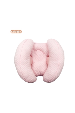 Çocuk Araba Koltuğu Baş Dayanağı Bebek Boyun Yastığı Bebek Arabası Baş Sabit Koruma Yastığı Nokta Pembe
