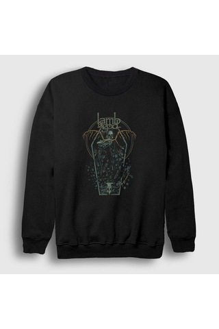 Presmono Unisex Coffin Lamb Of God Sweatshirt Siyah Presmono Unisex Coffin Lamb Of God Sweatshirt Siyah