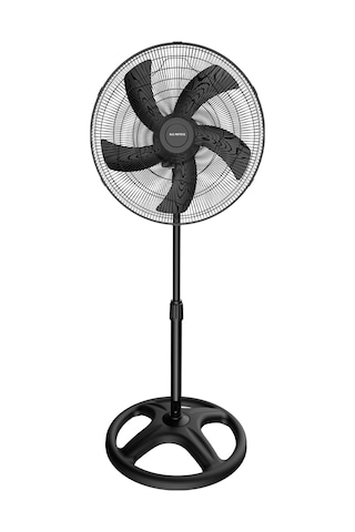 Kumtel KTF-345 Siyah 18" Ayaklı Vantilatör 60 W 5 Pervaneli 3 Kademeli 132 CM