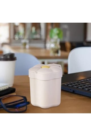 Pazly Suntek Sevimli Ofis Masaüstü Kutusu Için Ev Çöp Beyaz Banyosu Ri Beyaz