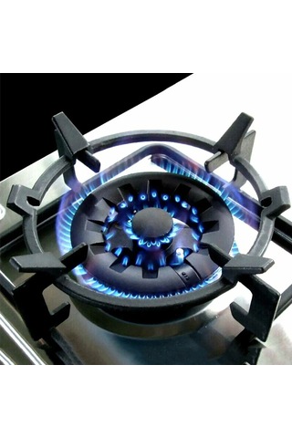 Suofeng Demir Tencere Konagi - Dört Ayaklı Stabilite - Tencere Ve Patellere Uygun - Fırın Uyumlu - Kayma Engellici Tasarım Siyah